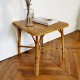 Table basse en rotin vintage