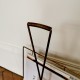 Porte-revues en laiton vintage