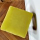 Tabouret ancien velours jaune