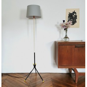 Lampadaire scoubidous vintage