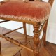 Chaise époque apoléon III velours rose