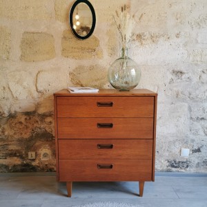 Commode en teck vintage