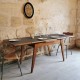 Table vintage avec rallonges