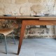 Table vintage avec rallonges