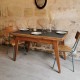 Table vintage avec rallonges