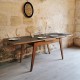 Table vintage avec rallonges