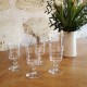 Ensemble de 6 verres en cristal anciens