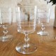 Ensemble de 6 verres en cristal anciens