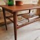 Table basse en teck et rotin Ilse Mobel