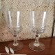 Ensemble de 6 verres en cristal anciens