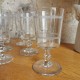 Ensemble de 8 verres gravés 