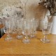 Ensemble de 8 verres gravés 