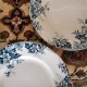 Assiettes plates anciennes x4