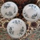 Assiettes plates anciennes x9