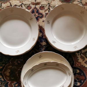 Assiettes plates anciennes x11