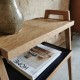 Table d'appoint ancienne en bois 