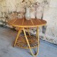 Table basse ronde en rotin