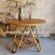 Table basse ronde en rotin