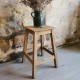 Tabouret ancien en bois 