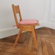 Chaise enfant vintage avec galette 