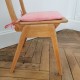 Chaise enfant vintage avec galette 