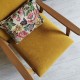 Fauteuil années 50 jaune ocre 