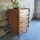 Commode en chêne vintage 5 tiroirs