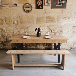 Table de ferme ancienne 1m60