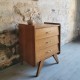 Commode en chêne vintage 3 tiroirs