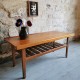 Table basse en teck vintage 