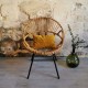 Fauteuil en rotin vintage 