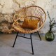 Fauteuil en rotin vintage 