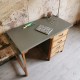 Bureau ancien enfant poudre de bronze 