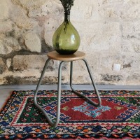 Tabouret d'atelier poudre de bronze