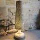Grande lampe socle en pierre