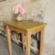 Petite table en bois ancienne herbe de bison 