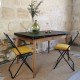 Table vintage avec rallonges