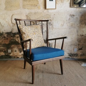 Fauteuil éventail Baumann ancien 