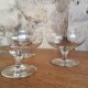 Ensemble de 6 verres en cristal anciens