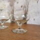 Ensemble de 6 verres en cristal anciens