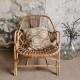 Fauteuil en rotin vintage 