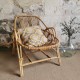 Fauteuil en rotin vintage 