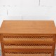 Commode en bois et rotin 3 tiroirs 4