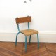 Bureau et chaise années 50 teal