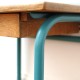 Bureau et chaise années 50 teal