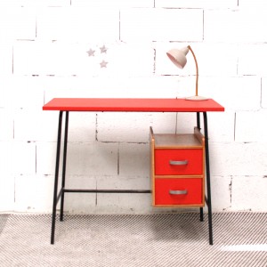 Office 50's 2 red drawers