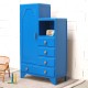 Armoire asymétrique bleu indigo 2