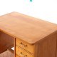 Bureau pieds compas 3 tiroirs