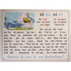 Affiche scolaire sons ei ai er ez 1