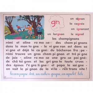 Affiche scolaire sons gn et if, af, ouf ...